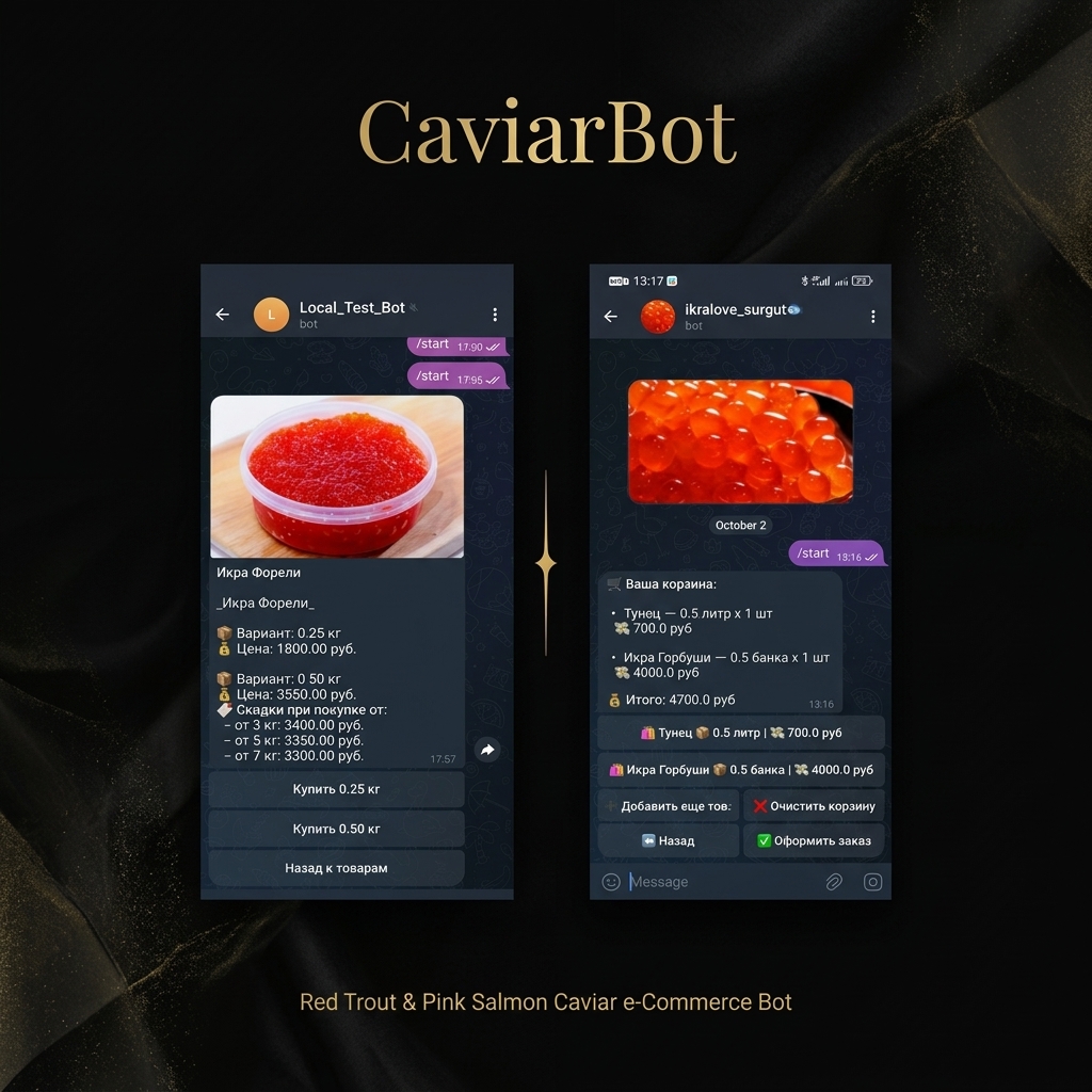 CaviarBot — Онлайн Продажи